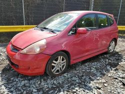 Honda FIT S salvage cars for sale: 2007 Honda FIT S