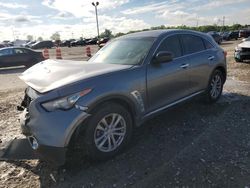 Salvage cars for sale at Indianapolis, IN auction: 2017 Infiniti QX70