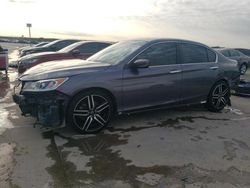 Honda salvage cars for sale: 2016 Honda Accord Sport