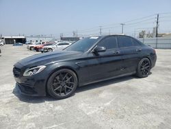 Salvage cars for sale at Sun Valley, CA auction: 2016 Mercedes-Benz C 63 AMG