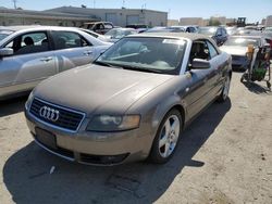 Salvage cars for sale from Copart Martinez, CA: 2005 Audi A4 1.8 Cabriolet
