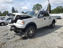 Salvage cars for sale at Graham, WA auction: 2004 Ford F150 Supercrew