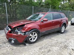Salvage cars for sale at Cicero, IN auction: 2013 Subaru Outback 2.5I Limited