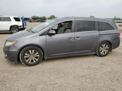 Salvage cars for sale at Houston, TX auction: 2015 Honda Odyssey EXL