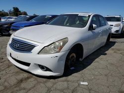 Salvage cars for sale at auction: 2010 Infiniti G37 Base