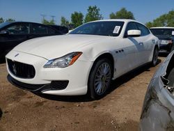 Salvage cars for sale at Elgin, IL auction: 2015 Maserati Quattroporte S