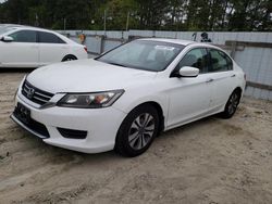 Salvage cars for sale at Seaford, DE auction: 2015 Honda Accord LX