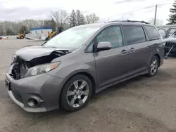 Salvage cars for sale at Ham Lake, MN auction: 2012 Toyota Sienna Sport