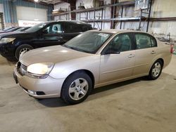 Chevrolet Malibu salvage cars for sale: 2005 Chevrolet Malibu LT