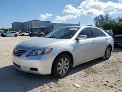 Salvage cars for sale at Opa Locka, FL auction: 2009 Toyota Camry Hybrid