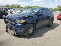 Jeep salvage cars for sale: 2017 Jeep Compass Latitude