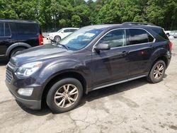 Chevrolet Equinox lt salvage cars for sale: 2016 Chevrolet Equinox LT