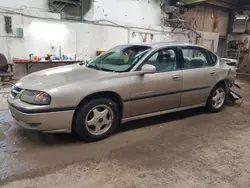 Chevrolet salvage cars for sale: 2002 Chevrolet Impala LS