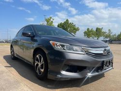 Salvage cars for sale at Oklahoma City, OK auction: 2017 Honda Accord LX