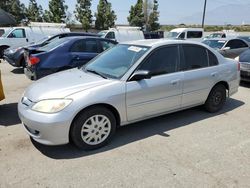 Salvage cars for sale at Rancho Cucamonga, CA auction: 2005 Honda Civic LX