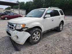 Salvage cars for sale at Hueytown, AL auction: 2012 Ford Escape Limited