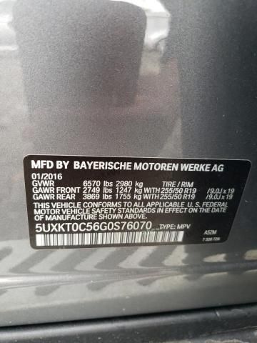 2016 BMW X5 XDRIVE4