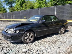 Salvage cars for sale at Waldorf, MD auction: 2002 Saab 9-3 SE