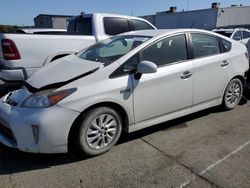 Salvage cars for sale from Copart Vallejo, CA: 2015 Toyota Prius PLUG-IN