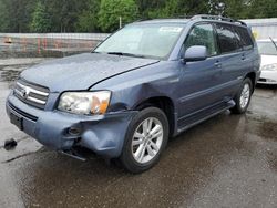 Salvage cars for sale from Copart Arlington, WA: 2006 Toyota Highlander Hybrid