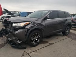 Salvage cars for sale from Copart Grand Prairie, TX: 2019 Toyota Highlander LE