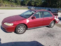 Salvage cars for sale at Fort Pierce, FL auction: 2002 Honda Accord SE