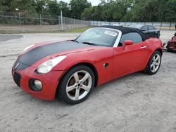 Salvage cars for sale from Copart Fort Pierce, FL: 2007 Pontiac Solstice GXP