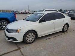 Salvage cars for sale at Grand Prairie, TX auction: 2015 Volkswagen Jetta Base
