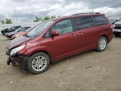 Salvage cars for sale at Nisku, AB auction: 2014 Toyota Sienna XLE
