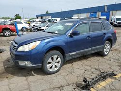 Salvage cars for sale at Woodhaven, MI auction: 2010 Subaru Outback 2.5I Premium