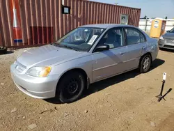 Salvage cars for sale at Elgin, IL auction: 2002 Honda Civic LX