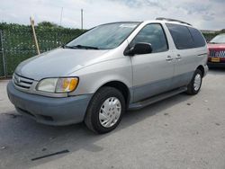Salvage cars for sale at Orlando, FL auction: 2002 Toyota Sienna CE