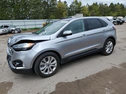 Salvage cars for sale at Eldridge, IA auction: 2020 Ford Edge Titanium