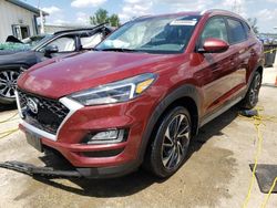 Salvage cars for sale at Pekin, IL auction: 2020 Hyundai Tucson Limited