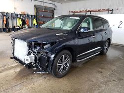 Salvage cars for sale from Copart Candia, NH: 2017 Infiniti QX60