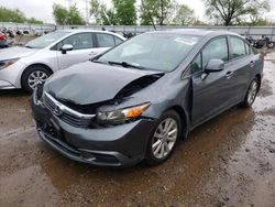 2012 Honda Civic EXL en venta en Elgin, IL
