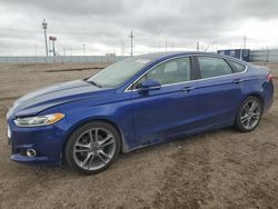 Salvage cars for sale at Greenwood, NE auction: 2014 Ford Fusion Titanium