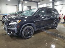 Salvage cars for sale from Copart Ham Lake, MN: 2020 Honda Pilot Black