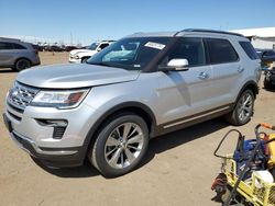 Ford Explorer Limited Vehiculos salvage en venta: 2018 Ford Explorer Limited