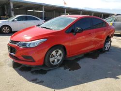 Vehiculos salvage en venta de Copart Fresno, CA: 2018 Chevrolet Cruze LS