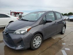 Salvage cars for sale at Grand Prairie, TX auction: 2017 Toyota Yaris L
