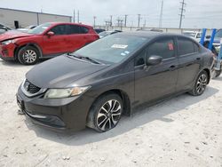 Salvage cars for sale from Copart Haslet, TX: 2013 Honda Civic EX