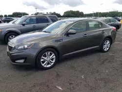 Salvage cars for sale at East Granby, CT auction: 2013 KIA Optima EX
