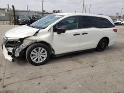 Salvage cars for sale at Los Angeles, CA auction: 2018 Honda Odyssey LX