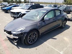 Salvage cars for sale at Rancho Cucamonga, CA auction: 2021 Tesla Model 3