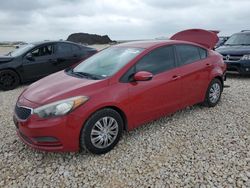 Salvage cars for sale at New Braunfels, TX auction: 2016 KIA Forte LX
