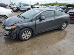 Salvage cars for sale from Copart Indianapolis, IN: 2012 Honda Civic LX
