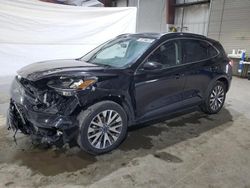 Salvage cars for sale at North Billerica, MA auction: 2020 Ford Escape Titanium