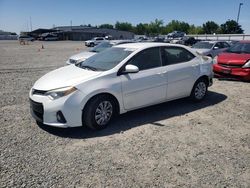 Salvage cars for sale at Sacramento, CA auction: 2015 Toyota Corolla ECO
