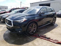 Salvage cars for sale from Copart Chicago Heights, IL: 2020 Infiniti QX50 Pure